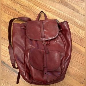 Madewell Genuine Leather Backpack- USED